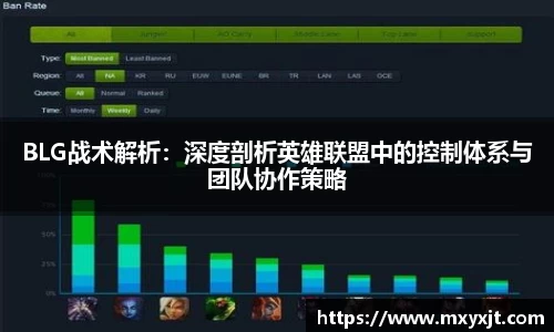BLG战术解析：深度剖析英雄联盟中的控制体系与团队协作策略