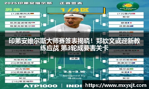 印第安维尔斯大师赛签表揭晓！郑钦文或迎新教练应战 第3轮成要害关卡